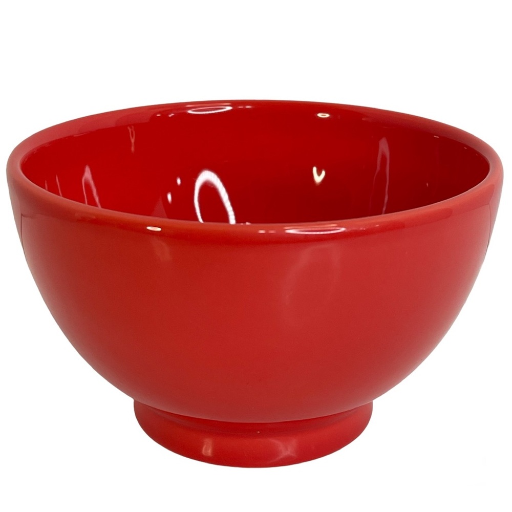 Crate&Barrel Cereal Soup Bowl Footed Ceramic Casual Colorful 5.5” Wide Orange - Picture 11 of 11
